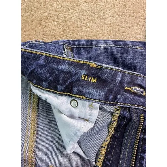 AE American Eagle Jeans Next Level Flex Slim Distressed 32 x 34 (33 inseam) C095 - Picture 9 of 16